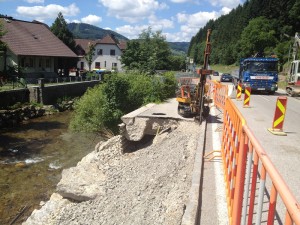 Unwetterschaden Brücke Niederösterreich